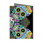 Sugar Skulls   Spiral Mini Greeting Cards (Pkg of 8)