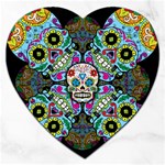 Sugar Skulls   Spiral Jigsaw Puzzle (Heart)