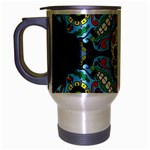 Sugar Skulls   Spiral Travel Mug (Silver Gray)