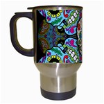 Sugar Skulls   Spiral Travel Mug (White)