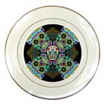 Sugar Skulls   Spiral Porcelain Plate