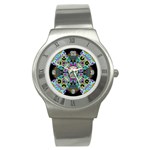 Sugar Skulls   Spiral Stainless Steel Watch