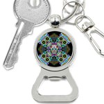 Sugar Skulls   Spiral Bottle Opener Key Chain