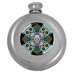 Sugar Skulls   Spiral Hip Flask (5 oz)