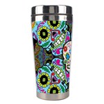 Sugar Skulls   Spiral Stainless Steel Travel Tumbler