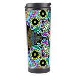 Sugar Skulls   Spiral Travel Tumbler