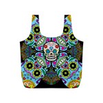 Sugar Skulls   Spiral Full Print Recycle Bag (S)