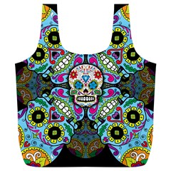 Sugar Skulls   Spiral Full Print Recycle Bag (XL) from ArtsNow.com Front