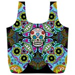 Sugar Skulls   Spiral Full Print Recycle Bag (XL)