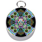 Sugar Skulls   Spiral Silver Compass