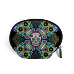 Sugar Skulls   Spiral Accessory Pouch (Small)