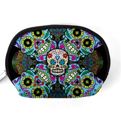 Sugar Skulls   Spiral Accessory Pouch (Medium) from ArtsNow.com Back