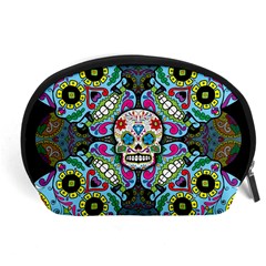 Sugar Skulls   Spiral Accessory Pouch (Large) from ArtsNow.com Front