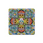 Sugar Skulls   Patterned Magnet (Square)