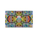 Sugar Skulls   Patterned Sticker Rectangular (10 pack)