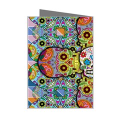 Sugar Skulls   Patterned Mini Greeting Card from ArtsNow.com Right