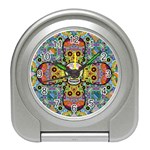 Sugar Skulls   Patterned Travel Alarm Clock