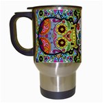 Sugar Skulls   Patterned Travel Mug (White)