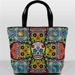 Sugar Skulls   Patterned Bucket Bag