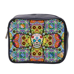 Sugar Skulls   Patterned Mini Toiletries Bag (Two Sides) from ArtsNow.com Front