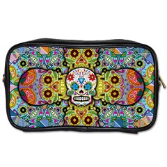 Sugar Skulls   Patterned Toiletries Bag (Two Sides) from ArtsNow.com Front