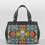 Sugar Skulls   Patterned Oversize Office Handbag (One Side)