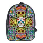 Sugar Skulls   Patterned School Bag (XL)