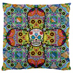 Sugar Skulls   Patterned Standard Flano Cushion Case (Two Sides) from ArtsNow.com Front