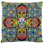 Sugar Skulls   Patterned Standard Flano Cushion Case (Two Sides)