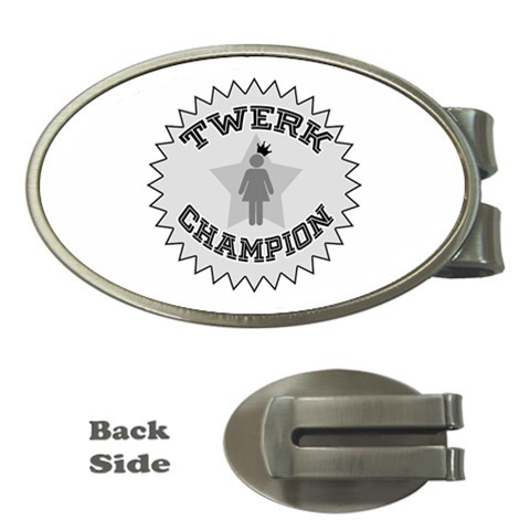 Twerk Champion Money Clip (Oval) from ArtsNow.com Front