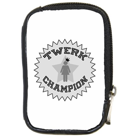 Twerk Champion Compact Camera Leather Case from ArtsNow.com Front