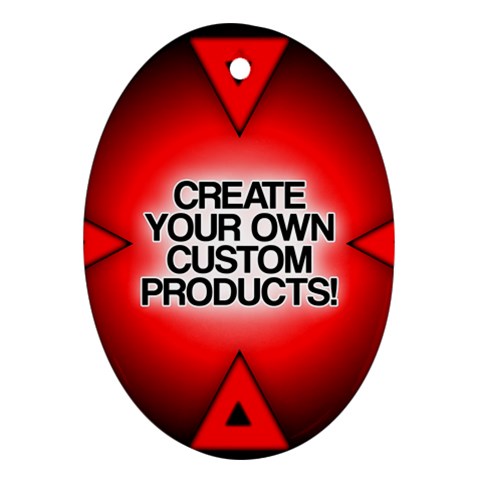 Create Your Own Custom And Unique Products Ornament (Oval) from ArtsNow.com Front