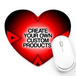 Create Your Own Custom And Unique Products Heart Mousepad