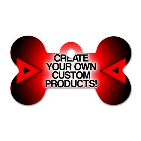 Create Your Own Custom And Unique Products Dog Tag Bone (Two Sides) from ArtsNow.com Front