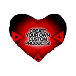 Create Your Own Custom And Unique Products 16  Premium Flano Heart Shape Cushion 