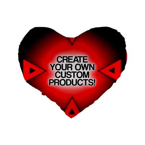 Create Your Own Custom And Unique Products 16  Premium Flano Heart Shape Cushion  from ArtsNow.com Back