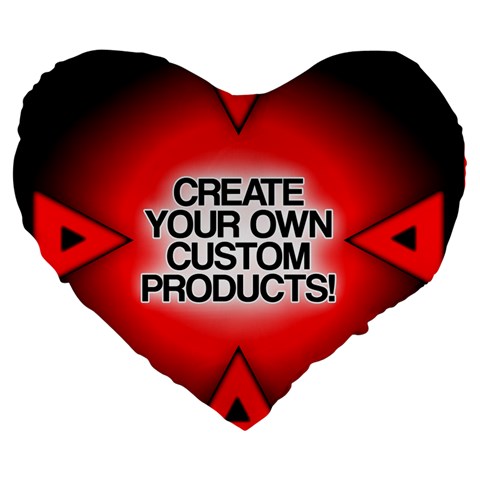 Create Your Own Custom And Unique Products 19  Premium Flano Heart Shape Cushion from ArtsNow.com Front