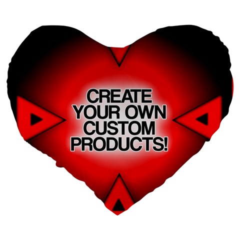 Create Your Own Custom And Unique Products 19  Premium Flano Heart Shape Cushion from ArtsNow.com Back