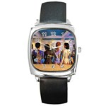 61-Pink-floyd Square Metal Watch