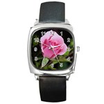 Flower-1 Square Metal Watch