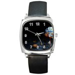 Flower-29 Square Metal Watch