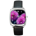 Flower-31 Square Metal Watch