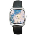 Flower-43 Square Metal Watch