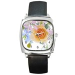 Flower-60 Square Metal Watch