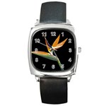 Flower-106 Square Metal Watch