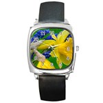 Flower-111 Square Metal Watch