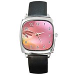 Flower-114 Square Metal Watch