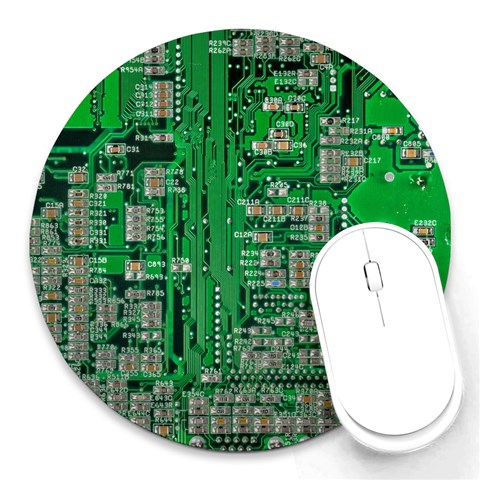 Circuit Round Mousepad from ArtsNow.com Front