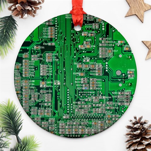 Circuit Ornament (Round) from ArtsNow.com Front