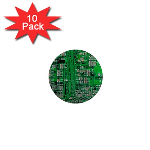 Circuit 1  Mini Magnet (10 pack)  from ArtsNow.com Front